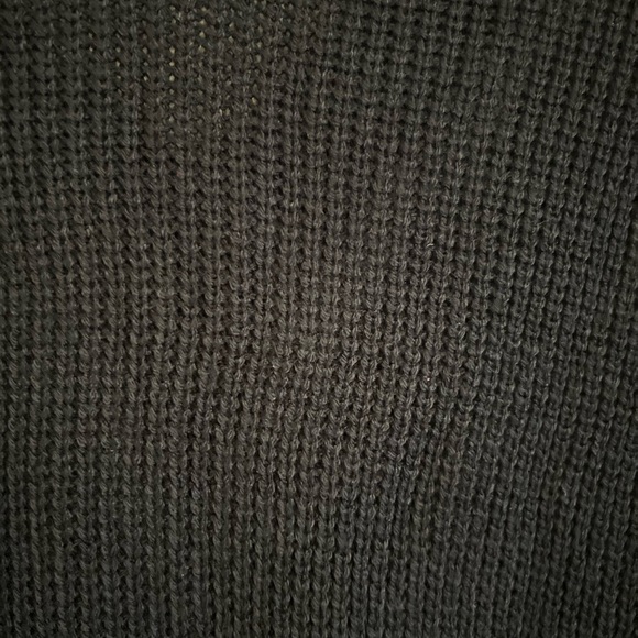 VENUS Womens Sweater Small Ribbed Knit Black White Deep VNeck Long Sleeve Winter - Picture 15 of 16